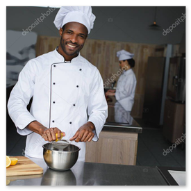 Küchenteam bei der Zubereitung